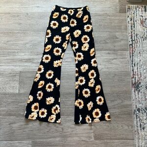 Forever 21 Black Floral Pants